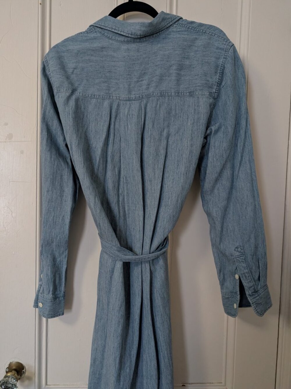 Faherty - Tried & True Chambray Midi Shirtdress - Blue Tide Wash, M - Picture 4 of 5